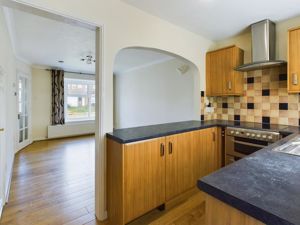 Kitchen towards living room - click for photo gallery